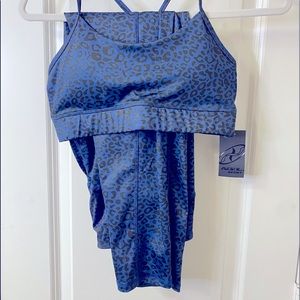 LEOPARD PRINT MATCHING WORKOUT SET